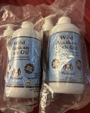 Lot of 2 Natural Dog Company Wild Alaskan Fish Oil with Omega 3 16 fl oz