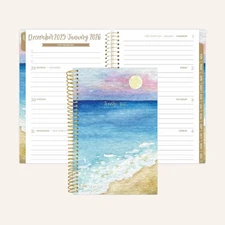 bloom daily planners 2026 Soft Cover Planner, 4" x 6", Coastal Calm