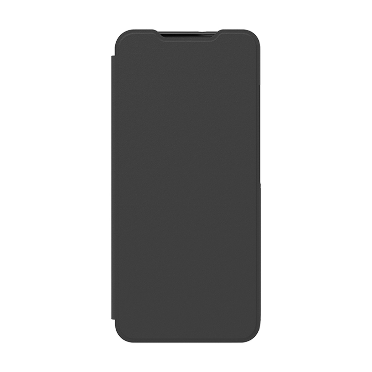 Coque Galaxy A22 4G étui portefeuille noir en simili cuir à rabat