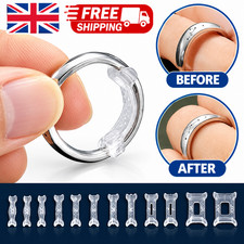 12Pcs Silicone Ring Size Adjuster Invisible Resizer Reducer for Loose Rings-UK..