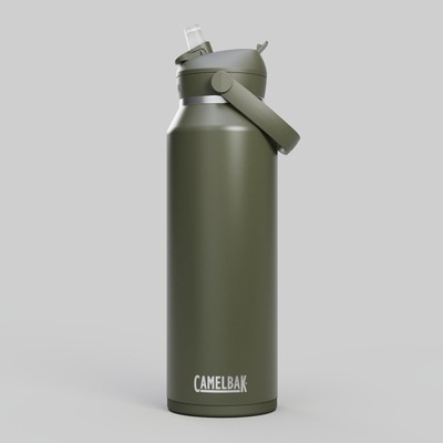 Camelbak Thrive Flip Straw VSS 1,2L Moss Isoliert Strohhalm Trink Flasche Wasser