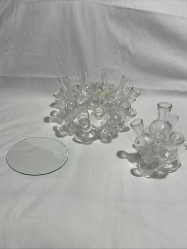 Vintage Floral Design & Plant Propagation 25 Stacked Cluster Bud Vases 3 pc. - Picture 2 of 7