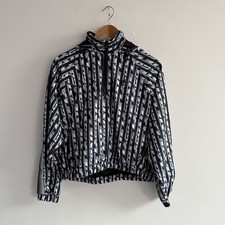 Giacca Lacoste donna taglia 38 nera con cappuccio e zip collo