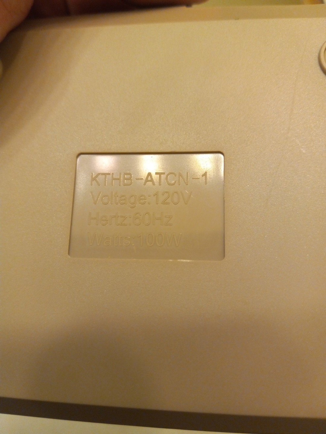 Sealy Electric Blanket Control 3-Prong KTHB-ATCN-1 Heated Pad Remote Controller