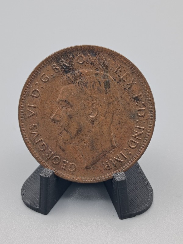 Australia 1943 Penny George VI Bronze BN Pre-Decimal Coin Uncertified Ungraded