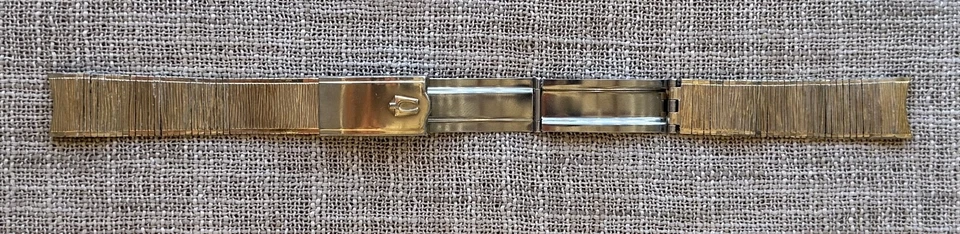 复古 Bulova Accutron 表带/手链，10k 金填充，18 毫米，Kreisler 美国 — 第 3/4 张图片