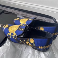 Versace Men s US 9 Leather Slip-On Loafers Po...