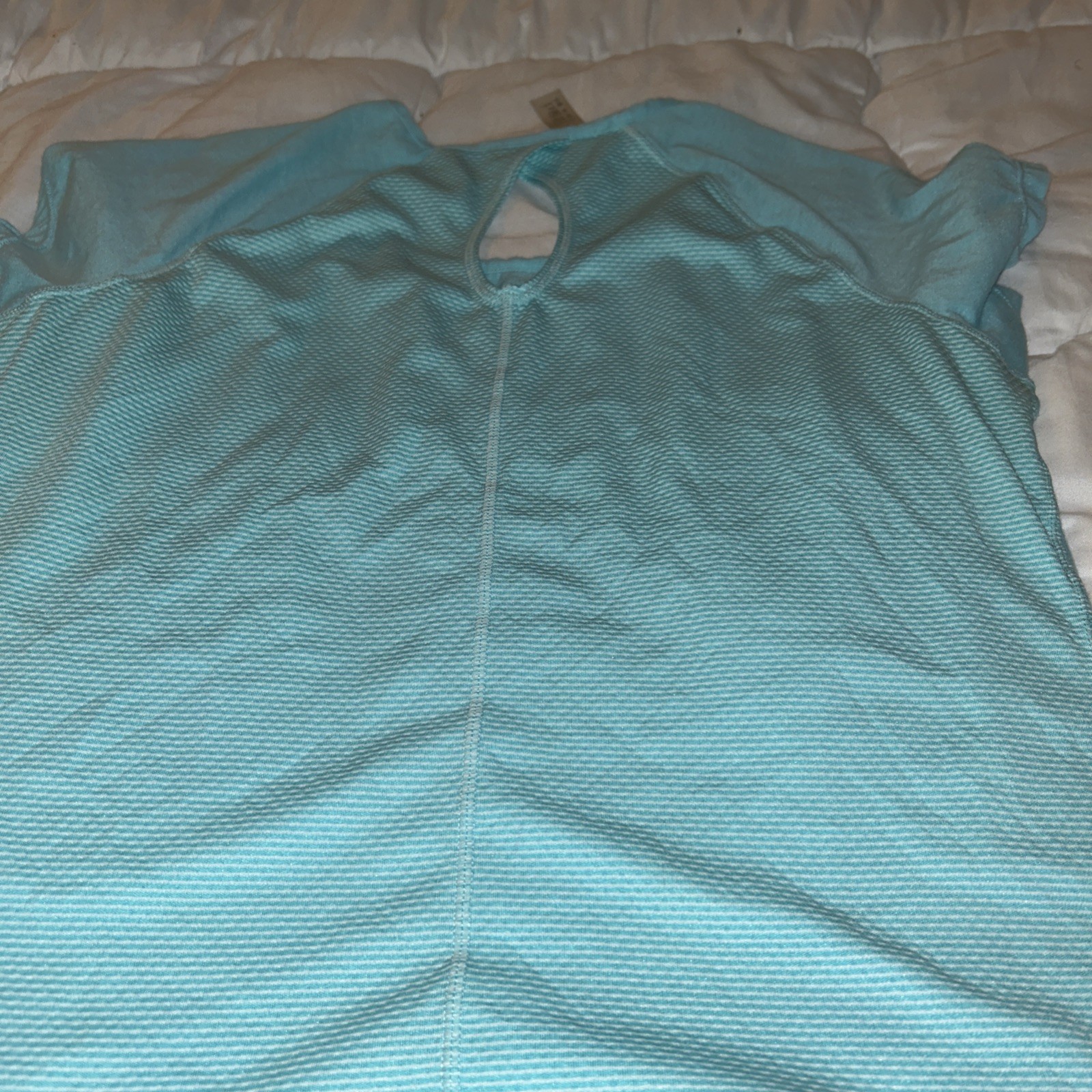 Athletic Medium Turquoise Pullover Reflective Str… - image 9