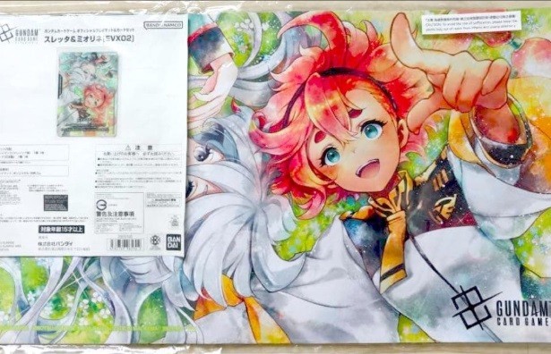 Gundam Card Game Official Playmat & Card Set Sletta & Miorine