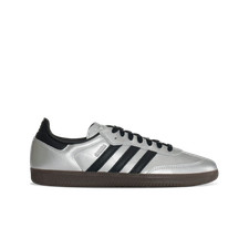 adidas Samba OG Silver Metallic Core Black Gum Sneakers Official