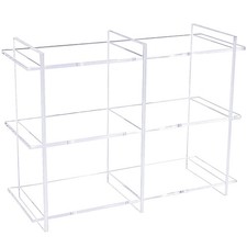 3-Tier Acrylic Tabletop Display Shelf, Modern Clear Display Stand, Sturdy Sto...