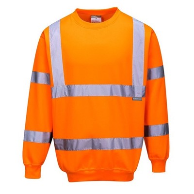 UV Portwest Warnschutz Sweatshirt   Arbeitspullover orange B303 Gr. S