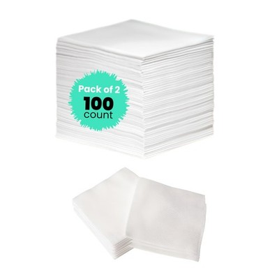 Aesthetic Wipes 4x4 Cotton Esthetic Pads Makeup Skin Care 200 Pack