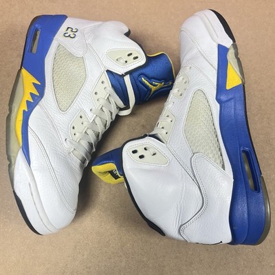 Nike Air Jordan 5 V Retro Laney 2013 Blue/White 136027-189 Men s Size 12