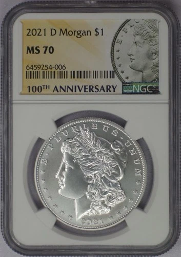 2021-D Morgan Silver Dollar - NGC MS 70