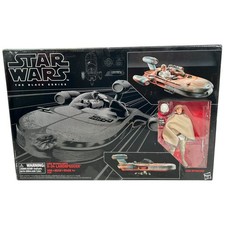 Star Wars Black Series Luke Skywalker X-34 Landspeeder 6" Figure 2017 Open Box