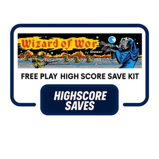 HighScoreSaves - Wizard of Wor Arcade Free Play + High Score Save Kit