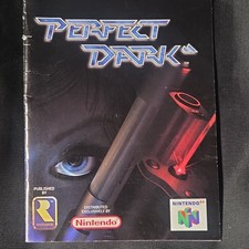 Nintendo Perfect Dark Nintendo 64 Manual Original English Model Nintendo 64 N64
