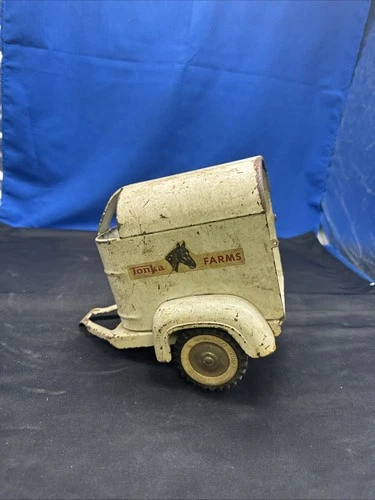Vintage TONKA FARMS HORSE Trailer (708) Missing Rear Gate