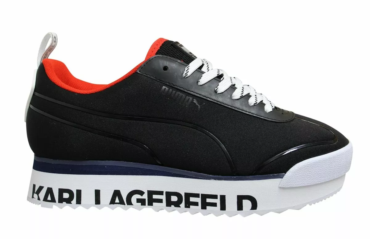 Puma Roma Amor x Karl Lagerfeld Mid Platform Lace Up Womens Trainers 370056 01