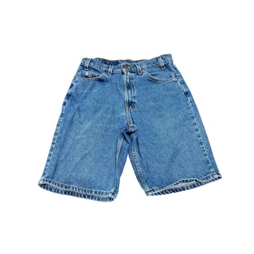 Vtg 60s Levi's 550 White Tab Shorts Sz 32W 11L Denim Made in USA 100% Cotton Men - Picture 5 of 5