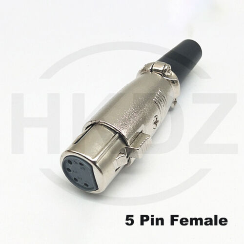 XLR-Buchse Stecker Steckverbinder Mikrofonkabel männlich weiblich 3,4,5-polig - Bild 16 von 16