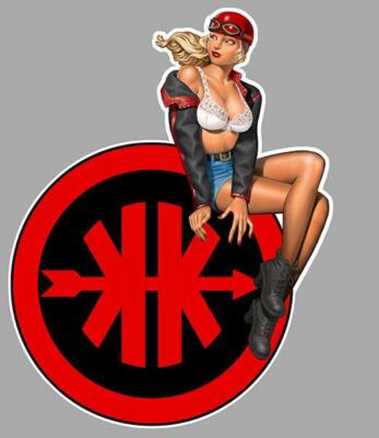 KREIDLER right pin up right laminated vinyl sticker