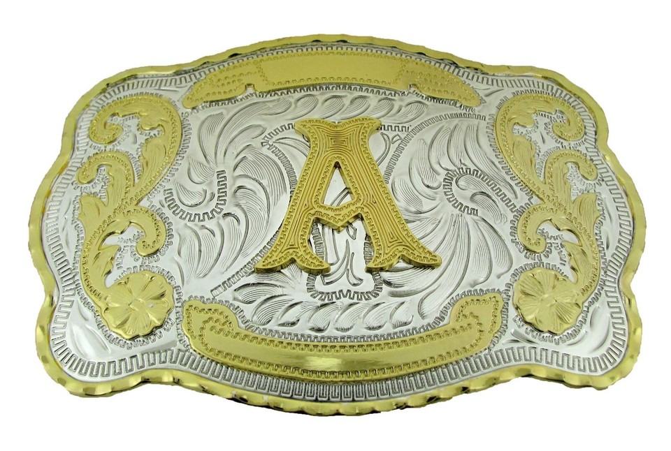 Initial Letter C Cowboy Cowgirl Western Belt Buckle Riem Gesp