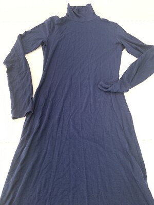 Lulus Long Sleeve Turtleneck Dress XS Stretch Dark Navy Blue Holiday Party  Dress