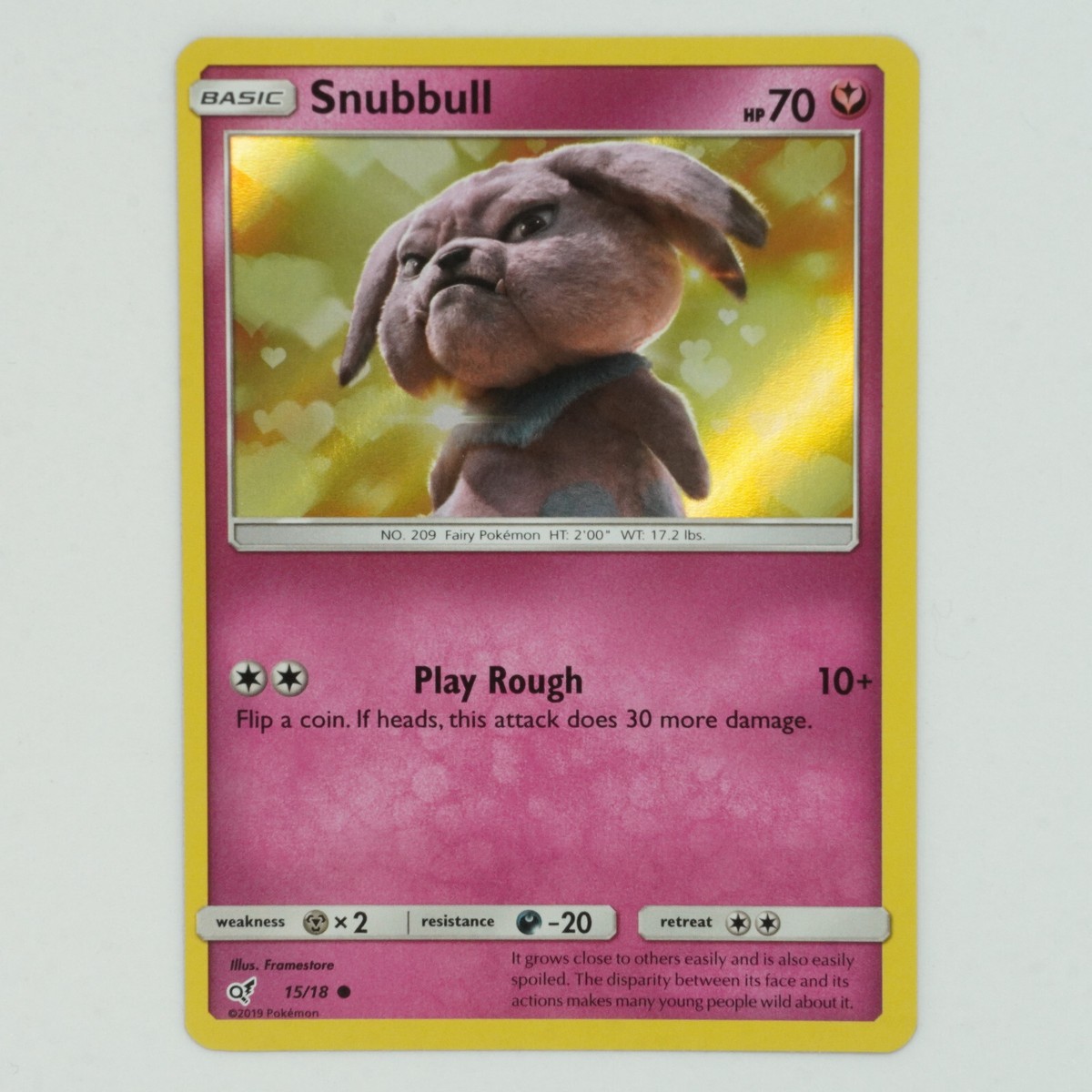 snubbull pokemon card detective pikachu Golden Pokemon Card – 55 Rare Foil VMAX GX EX Set – TCG Cardify main image 1