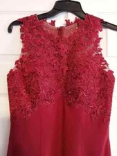 Ashley  Justin 20352 Size 8 Burgundy Bridesmaid/Formal/Prom Dress NWT Gown