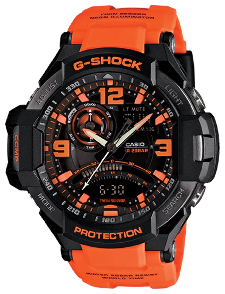 G shock with temperature and clearance compass