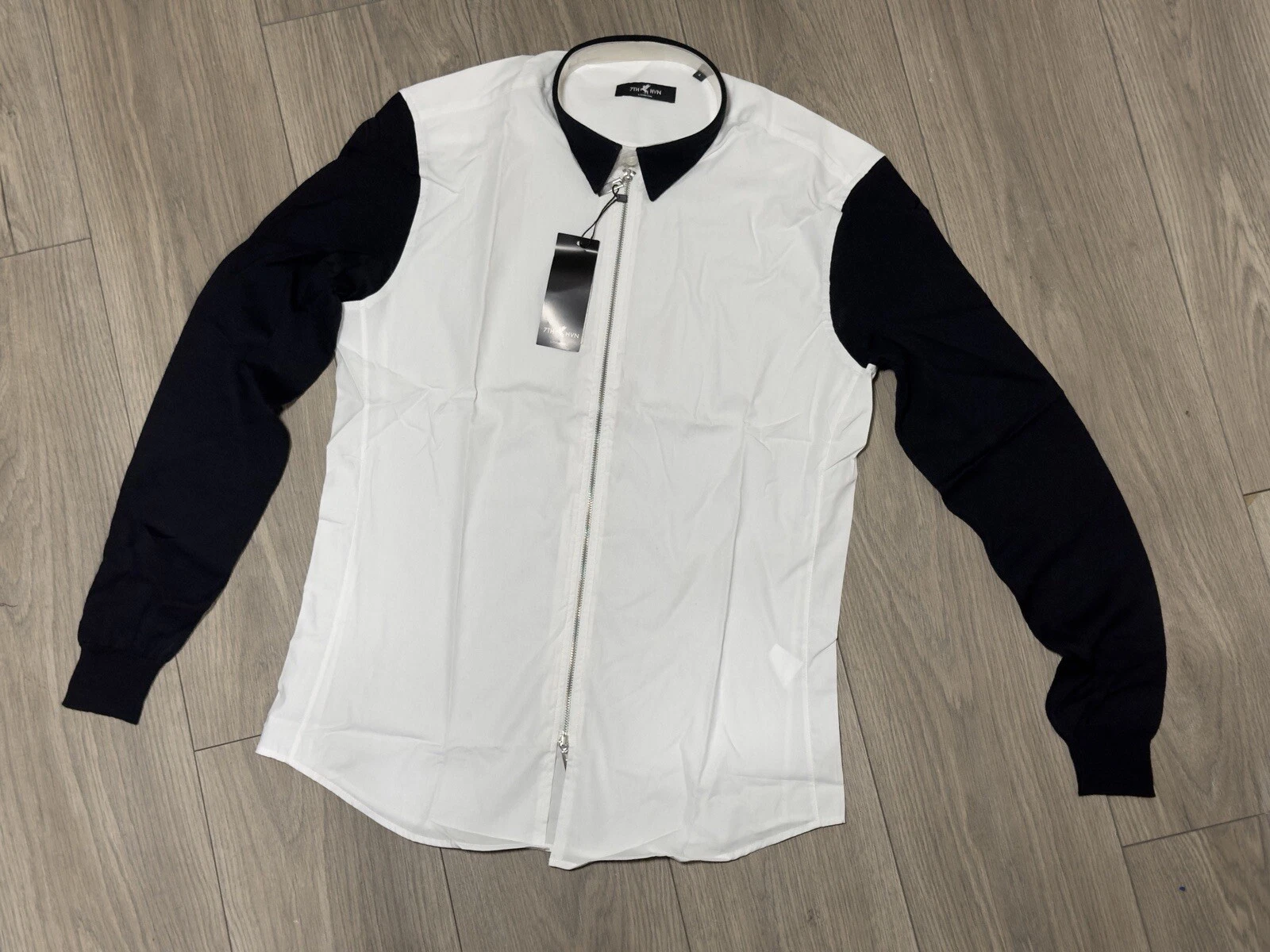 7THHVN ZIP SHIRT FLEECE ARM SLIM FIT SHIRT