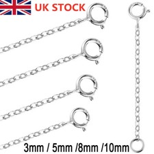 Necklace Extender Extension Chain Bracelet Lobster Clasp S925 Sterling Silver UK