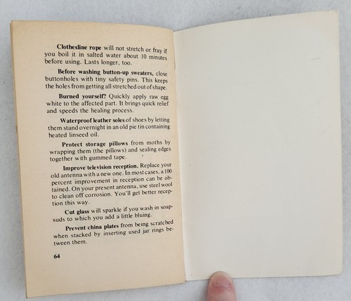 250 Quick and Easy Household Tricks by George McGrath, 1979 - Picture 8 of 9