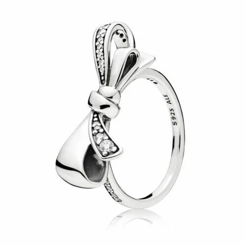 Authentic Pandora Brilliant Bow Ring size 5 50
