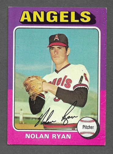 *CENTERED* 1975 Topps Baseball #500 Nolan Ryan EX+ card Angels Mets HOFer