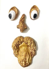 Funny Old Man Tree Hugger Sculpture Easter Ghost Face Decor Outdoor Garden Yard