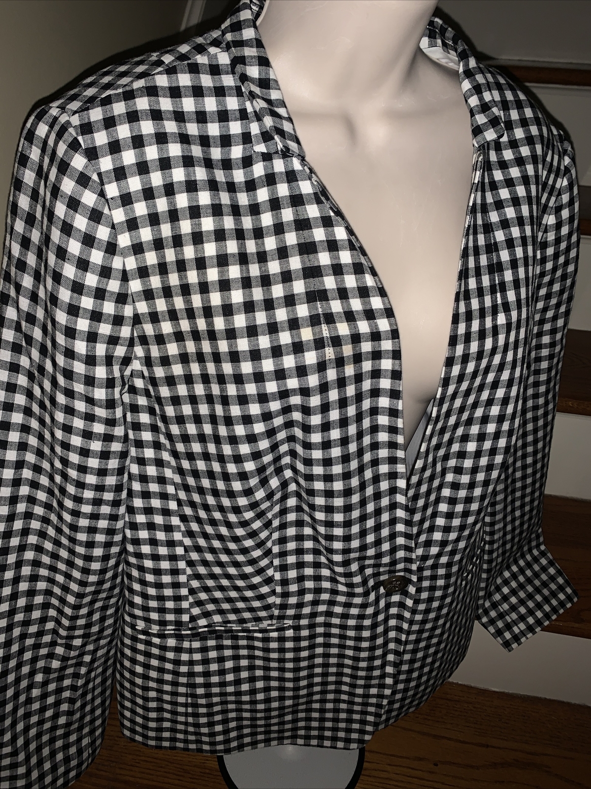 TALBOT'S Houndstooth Designer Lined Checkered Spo… - image 3