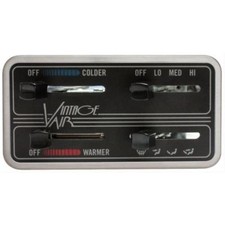 Vintage Air 49110-shq Gen-ii 4-lever Aluminum Control Panel - Black