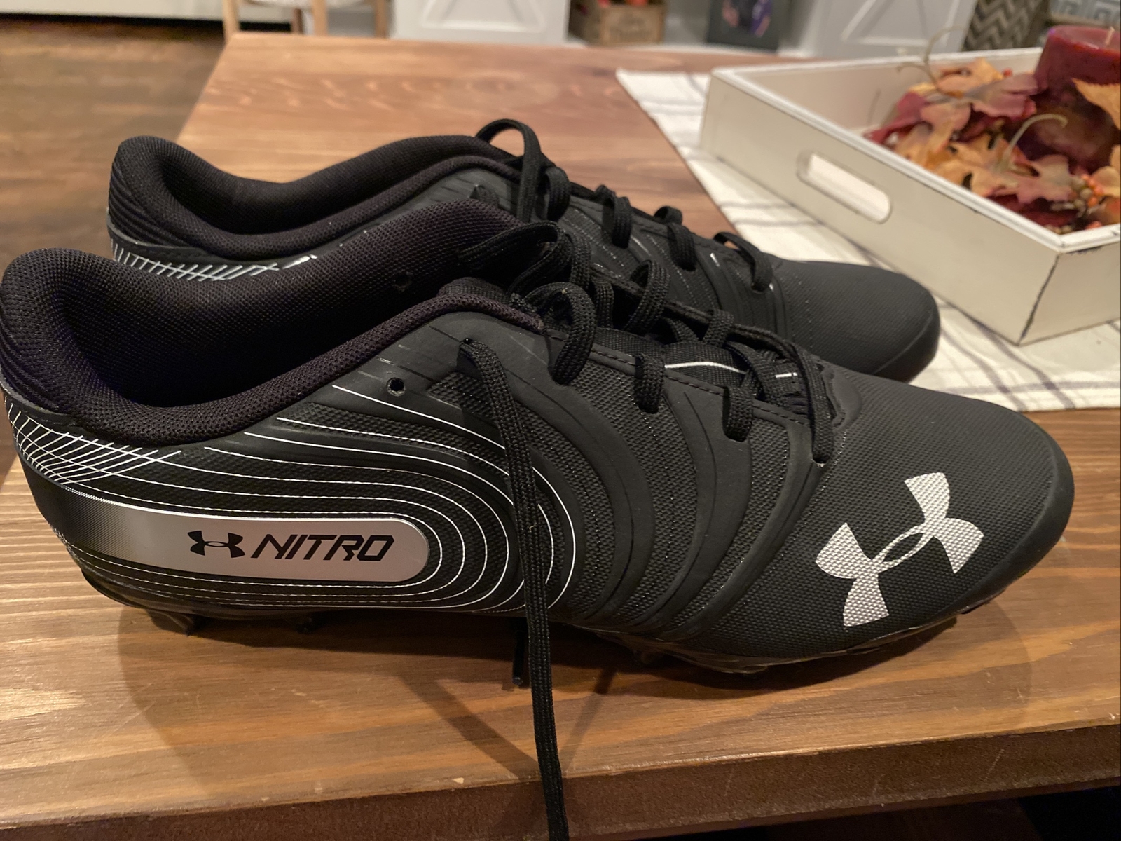 UA Nitro Low MC Football Cleats Size 