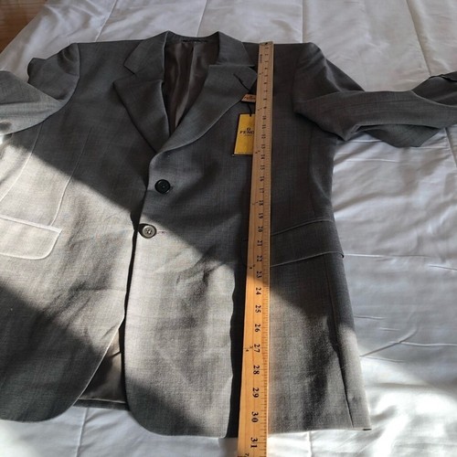 NWT Vintage Fendi Men's Lightweight Lana Wool Plaid Blazer 52R XL - Picture 8 of 16