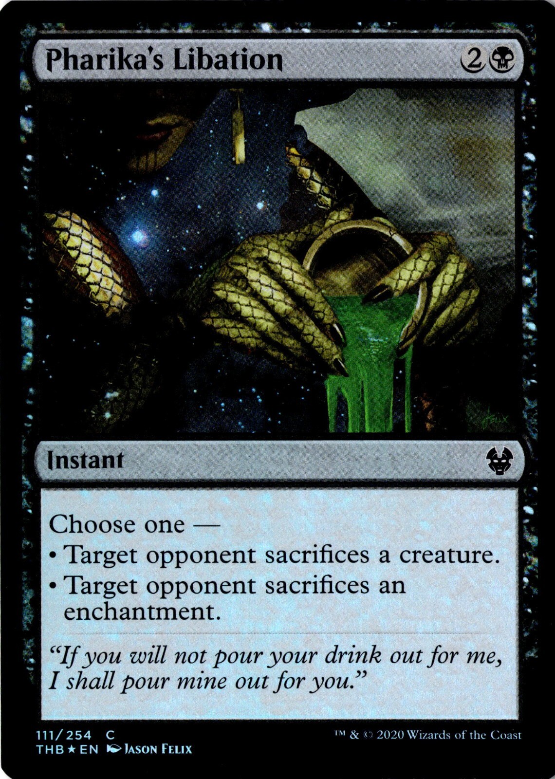 Pharika's Libation NM* FOIL Theros Beyond Death ENGLISH 111/254 mtg -UnltdCards