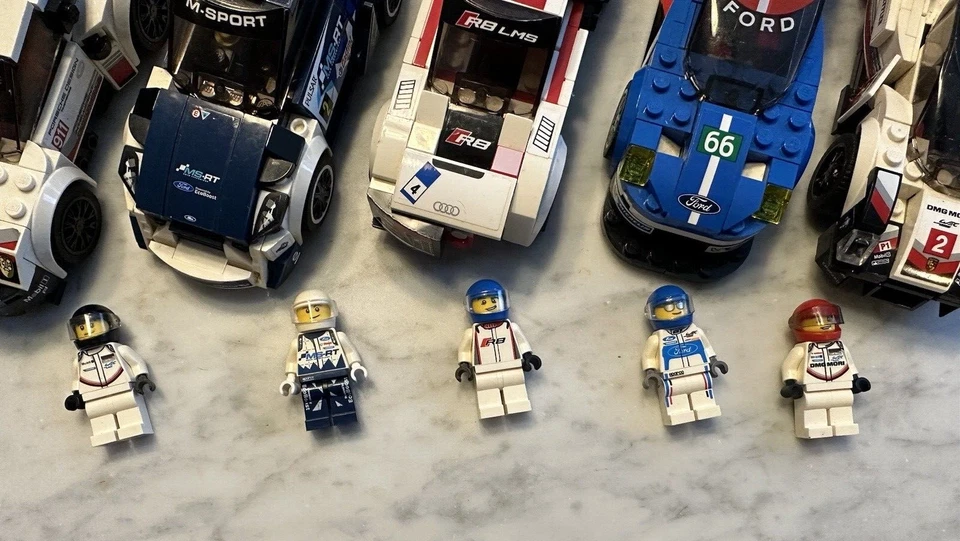 LEGO SPEED CHAMPIONS LOT: Minifigs Porsche Ford 75887 75888 75881 75873 75885 - Image 2 of 4