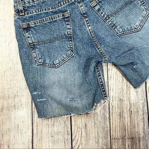Pantalones Cortos de Jean Arizona Distressed Azul Alterado Denim Corte Talla 7 - Imagen 6 de 8