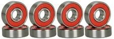 8 Skateboard Longboard Bearings PRECISION ABEC 9 RED SHIELD