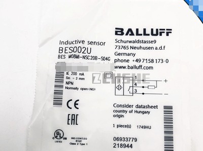 1 PCS NEW  BES M08MI-NSC20B-S04G  BALLUFF Photoelectric Diffuse Sensor  2
