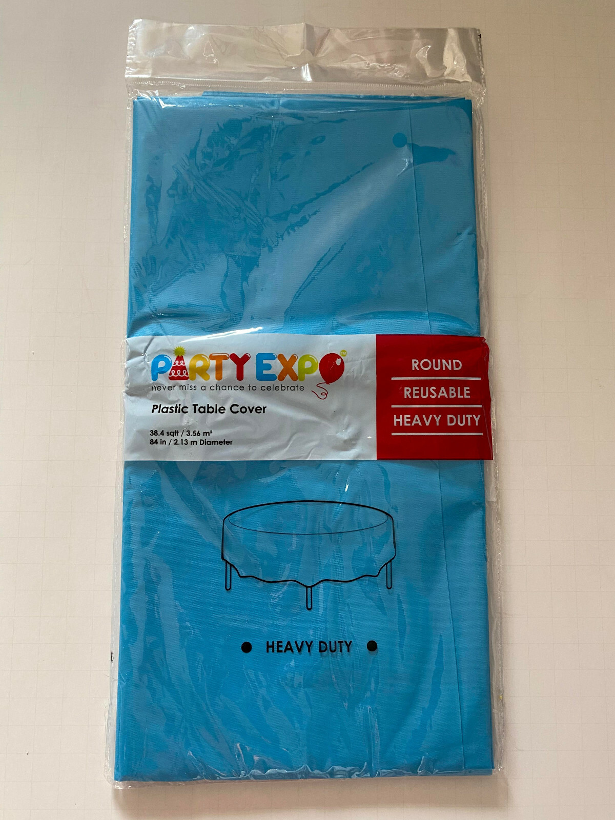Reusable Heavy Duty 84 In / 2.13 M Diameter Blue