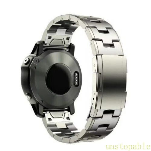 Luxury Titanium Watch Band Strap For Garmin Fenix 7 7X 6 6X 5 5X Pro Plus 6S 5S - Picture 14 of 15