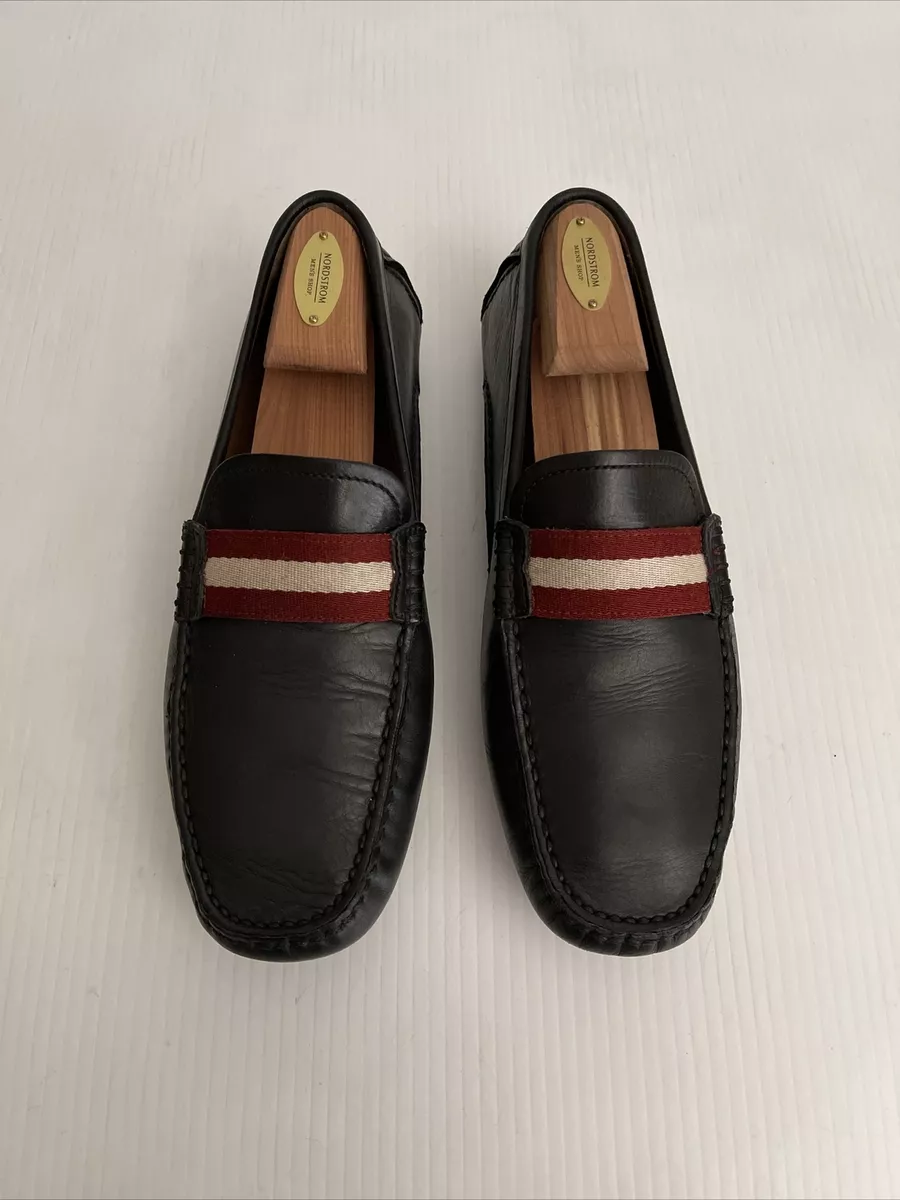 Bally Waltec Leather Driver Loafer T Moro Brown 8 US U8 eBay